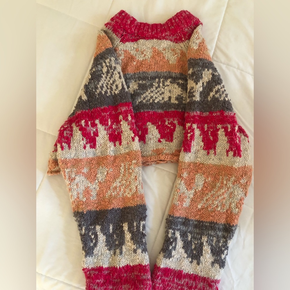 Cropped Knit Sweater